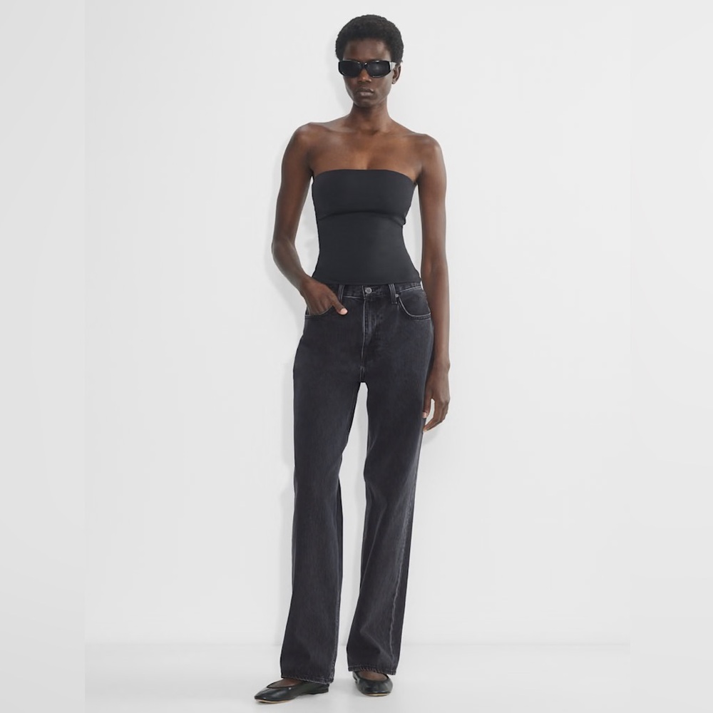 Babaton Aritzia Contour Tube Top Double Layered Basic Hip Length